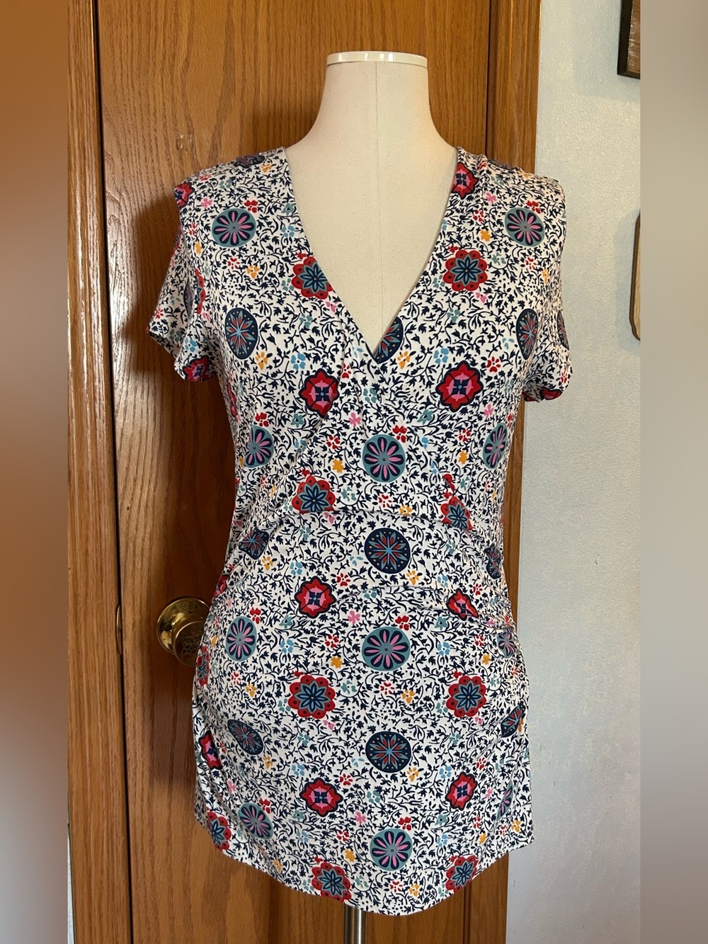 Boden Colorful Top - Size Large (12)